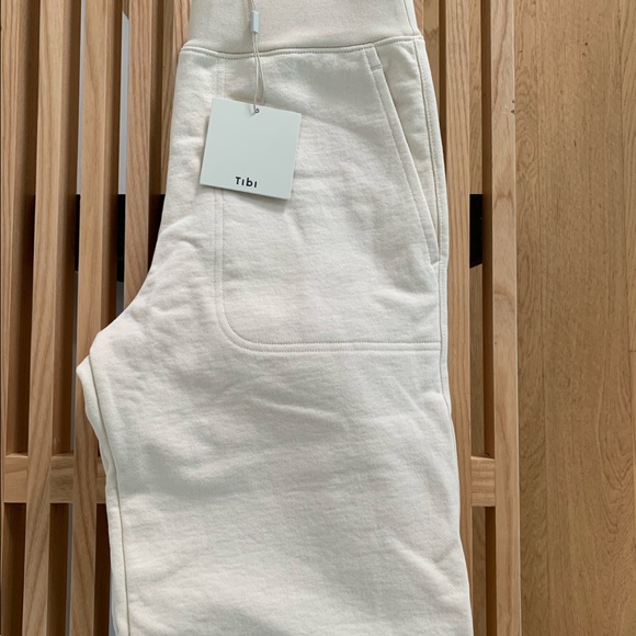 Tibi Calder sweatpants size small ivory BNWT - Picture 6 of 6